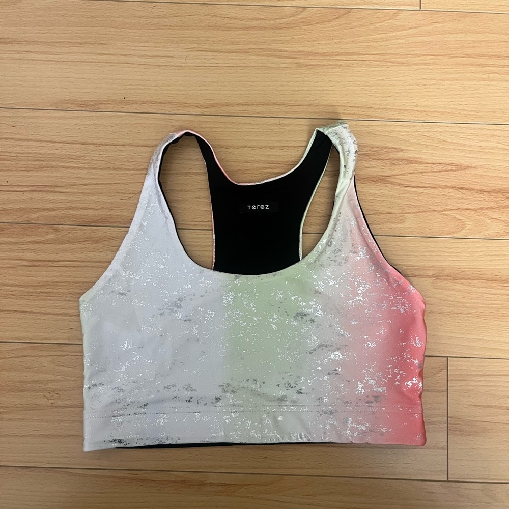 Terez Shimmering Pastel Sports Bra